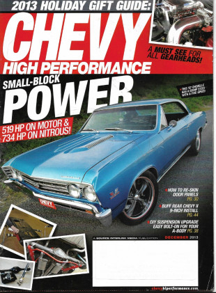 CHEVY HIGH PERFORMANCE 2013 DEC - DOOR RE-SKIN, SUSP UPGR A-BODY, '67 CHEVELLE